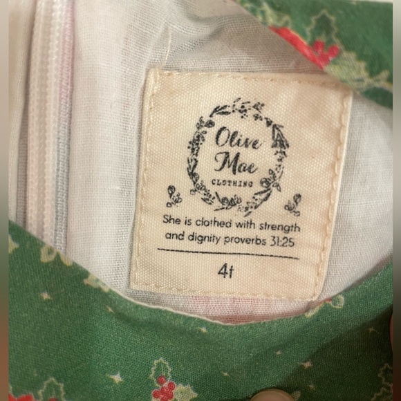 Olive Mae‎ Girls 4T dress ruffles floral layered kidcore cottagecore prairiecore - Picture 2 of 10